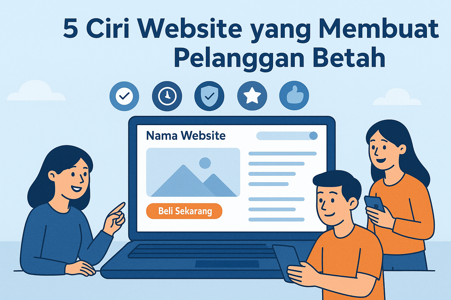 5 Ciri Website yang Membuat Pelanggan Betah