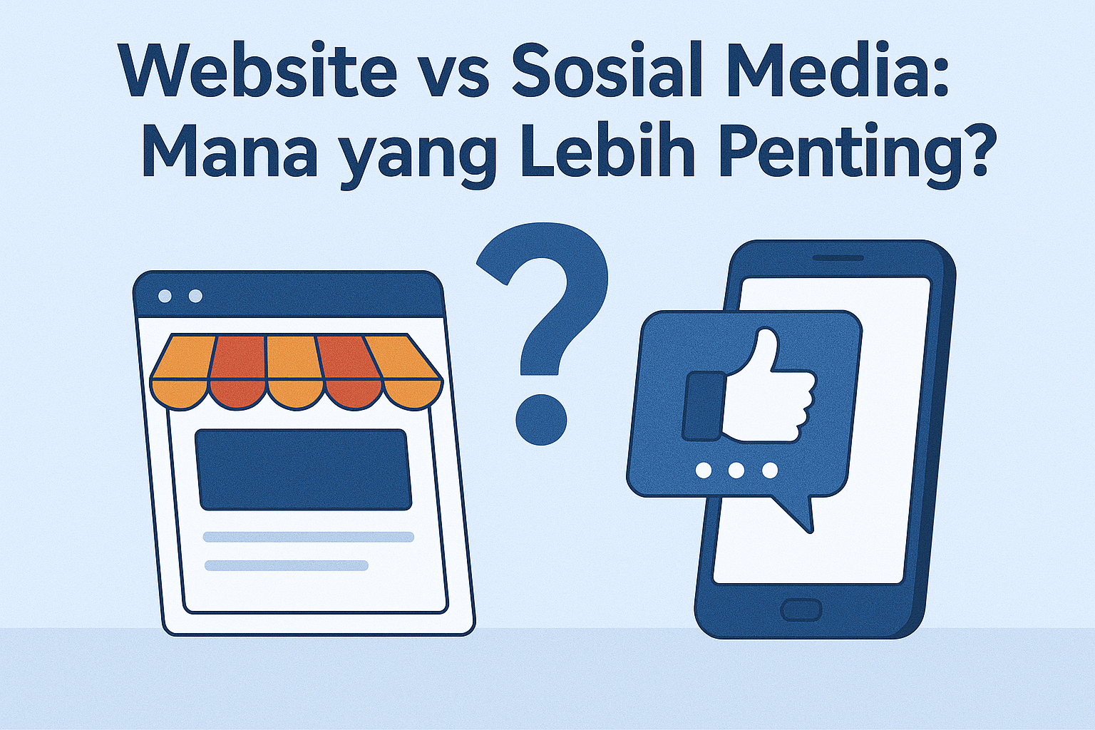 Website vs Sosial Media: Mana yang Lebih Penting?